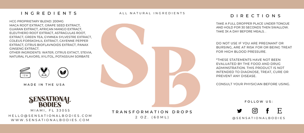 Transformation Drops (30 day supply)